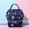 Women Canvas Casual Mummy And Kids Patchwork Backpack - #02