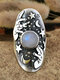 Vintage Starry Moonstone Ring - Silver