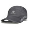 Mens Womens Ultra-thin Quick-drying Anti-UV Baseball Cap Outdoor Casual Breathable  Carved Net Hat - Deep Grey