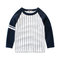  Striped Boys Long Sleeve T-Shirts Kids Tops For 2Y-11Y - White