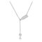 Trendy Pendant Necklace Elegant Chain Beer Wineglass Neclacke Cold Silver Jewelry for Women  - Silver
