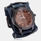 Vintage Distressed Cow Leather Bracelet Watch Adjustable Fake Three-Hand Men Quartz Watch - Blue