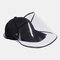 COLLROWN Unisex Lightweight Hat Anti-fog Removable Sun Visor - Black