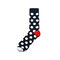 Women's Man's Classic Wild Style Colorful Dot Tube Cotton Socks Casual Cozy Socks - #7