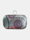 Women Fashion Beads Multicolor Metal Clutch Bag Dinner Bag - Red