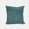 Nordic Solid Color Chenille Yarn-dyed Pillow Office Sofa Square Pillow Simple Bedroom Bedside Cushion Cover - Green
