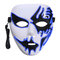  Halloween Mask LED Luminous Flashing Party Masks Light Up Dance Halloween Cosplay Props - Blue