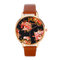 LVPAI Retro Women's Watch Vintage Flower Leather Watch for Gift - #3