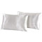 2pcs Imitation Silk Pillow Case Cushion Cover Bags Stand Queen King Size Bedding Sets - White
