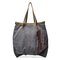 Women Canvas Waterproof Handbags Large Capacity Crossbody Bags - Grey