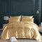 Bedding Sets Soft Silk Like King Double Size Summer Bed Linen China Luxury Bedding Kit Duvet Cover Set - Khaki