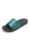 SOCOFY Hot Sale Personalized Bohemia Printed Fashion Retro Comfy Slip On Slides Slippers - Blue