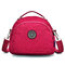 Multifunction Two Interlayers Handbags Outdoor Shoulder Bags Light Crossbody Bags Backpack - Burgundy