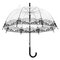 Lady Transparent Lace Umbrella Girl Beard Outdoor House Creative Elegant Rain Gear - 2