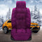 Universal Size Plush Car Seat Cover Set for 5 Seats Car Soft Cushion Car Front Back Seat - Purple