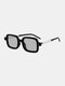 Men Retro Fashion Outdoor UV Protection Square Frame Sunglasses - #02
