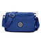 Woman Nylon Waterproof Crossbody Bag Casual Outdoor Shoulder Bag  - Dark Blue