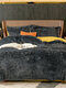 4Pcs AB Sided Plain Color Crystal Velvet Comfy Bedding Duvet Cover Set Pillowcase Adults Bed Duvet Set - #05
