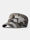 Men Cotton Casual Outdoor Travel Sport Sunvisor Breathable Flat Hat Peaked Cap - #04