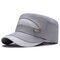 Unisex Summer Mesh Adjustable Flat Hat Outdoor Casual Sports Breathable Visor Cap - Grey