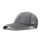 Men Summer Cotton Mash Breathable Baseball Hat Outdoor Casual Sunscreen Hat - Deep gray