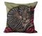Cat Pattern Cotton Linen Sofa Pillowcase Square Decoration Cushion Cover - #4