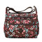 Women Multicolor Nylon Crossbody Bag Floral Shoulder Bag Outdoor Travel Bag - 03