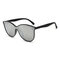 Men Womens Square Vogue Polarized Sunglasses Yellow Night Vision Goggles PC Outdoor Sunglasses - Silver