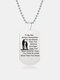 Модное ожерелье из нержавеющей стали с надписью в форме геометрической формы на День Благодарения - #03