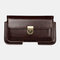 Men EDC 6.8 Inch Phone Bag Waist Bag Wallet - Brown