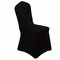 Tampa do assento da cadeira elástica elegante em cor sólida e elástica - Preto
