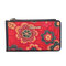 Brenice Vintage 18 Card-slots Casual Floral Wallet Coin Bag For Women - Red