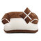 3 Colors EU Style Luxury Pet Couch Bed Dog Cat Detachable Winter Sofa Bed Kennel - Brown