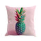 Tropical Fruit Painted Pineapple Cotton Linen Pillowcase Square Decorative Cushion Cover - #1