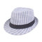 Men's Hat Striped Retro Jazz Hat Middle-aged Hat Season Visor Old Hat Hat - Blue