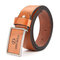 Men's Business PU Leather Alloy Needle Buckle Belts Casual Pin Buckle Belt Homme Cinto Masculino - Brown