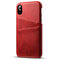 Phone Case For iPhone PU Leather Card Holder Wallet  - Red