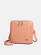 JOSEKO महिला पु कृत्रिम चमड़ा फैशन आरामदायक बहुमुखी क्रॉसबॉडी बैग मोबाइल फोन बैग महिला - गहरे गुलाबी