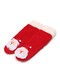 Women Christmas Santa Claus Decor Comfortable Warm Home Socks Shoes - Red