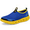 Large Size Men Honeycomb Mesh Quick Drying Upstream Shoes Casual Beach Shoes - Blue
