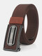 120CM Men Nylon Belt Automatic Buckle Quick Unlock Fashion Belt - Black Buckle-Coffee