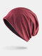 Unisex Thin Outdoor Sport Running Breathable Brimless Beanie Hat - Red