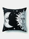 1 PC soleil lune Mandala motif taie d'oreiller jeter taie d'oreiller décoration de la maison planètes housse de coussin - #11