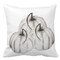 Water Color Punpkin Printed Cotton Linen Cushion Cover Square House Decorative Pillowcase - #2
