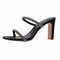 Women Opened Toe Roman High-heeled Slippers - Black