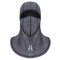 Mens Elasticity Thick Winter Face Neck Warm Hat Waterproof Thick Outdoor Ski Riding Face Mask Cap - Grey