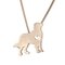 Ожерелье в форме милой собаки из сплава - #1
