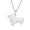 Ожерелье в форме милой собаки из сплава - #2