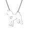 Ожерелье в форме милой собаки из сплава - №6