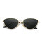 Women Thin Metal Frame Heart-Shaped Sunglasses Casual Outdoor Anti-UV400 Sunglasses - #4